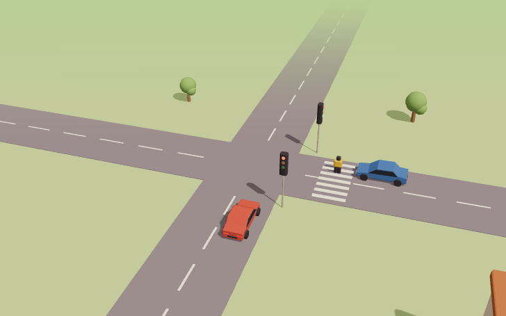 Priorité aux piétons à l'intersection