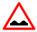 خطر طريق محدودب