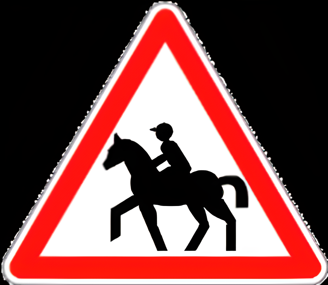 خطر مرور الفرسان